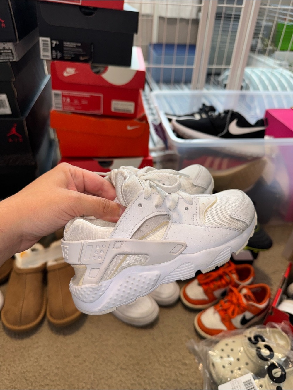 Nike Haurache Triple White 12c